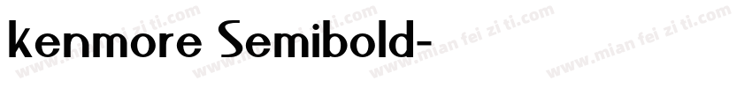 kenmore Semibold字体转换